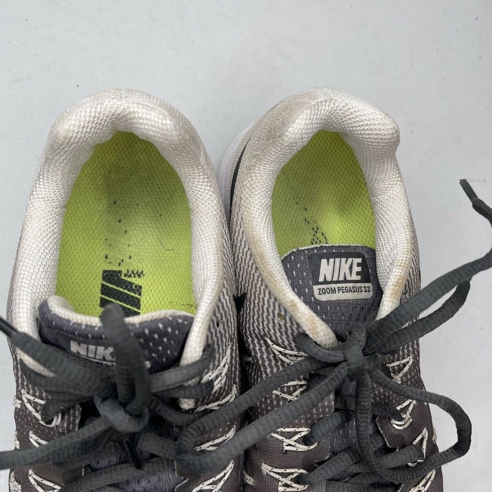 Nike Air Zoom Pegasus 33 Running Shoe Women Size 8 Gray White Sneaker 831356-002 - Picture 8 of 11
